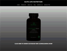 Tablet Screenshot of elitelifenutrition.com